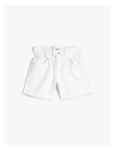 Koton Jeans Shorts with elasticated waist, pockets. Cotton