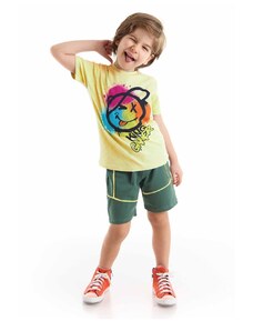 mshb&g Let's Smile Boy T-shirt Shorts Set