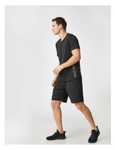 Koton Basic Sports Shorts with Lace-Up Waist with Pocket Detail.