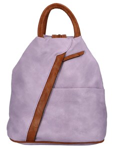 JGL Dámský koženkový batůžek s asymetrickými kapsami Novala, fialová
