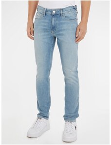 Tommy Hilfiger Světle modré pánské straight fit džíny Tommy Jeans - Pánské