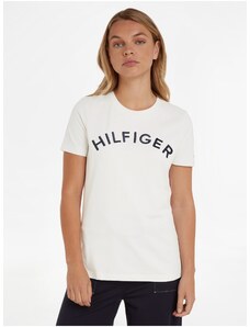 Krémové dámské tričko Tommy Hilfiger - Dámské