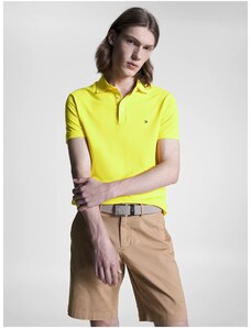 Žluté pánské polo tričko Tommy Hilfiger 1985 Slim Polo - Pánské