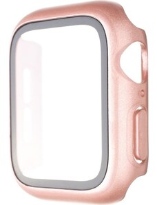 Ochranné pouzdro FIXED Pure+ s temperovaným sklem pro Apple Watch 40mm, růžové