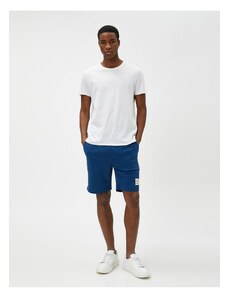 Koton Lace-up Shorts with Labels and Pockets