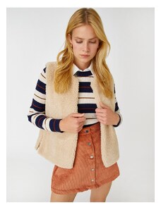 Koton Corduroy Buttoned Mini Skirt