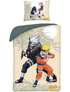 Halantex Bavlněné ložní povlečení Naruto a Kakashi - 100% bavlna - 70 x 90 cm + 140 x 200 cm