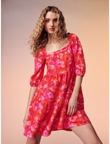 Sinsay - Květinové mini šaty - vícebarevná