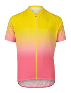 Dětský cyklo dres POC Y's XC Jersey Gradient Aventurine Yellow / Actnium Pink