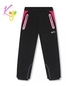 Dívčí softshellové kalhoty Kugo HK2878Q - černá