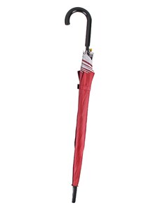 Lex Automatický deštník se zakřivenou rukojetí 100 cm vínově červený