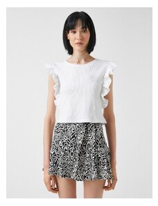 Koton Ruffled Sleeveless T-Shirt Cotton