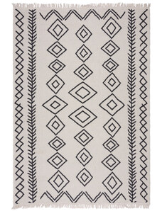 Flair Rugs koberce Kusový koberec Deuce Edie Recycled Rug Monochrome/Black - 120x170 cm