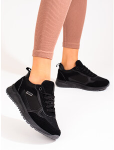 Women's suede sneakers Shelvt black