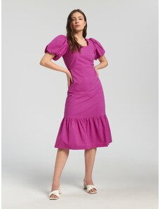 Sinsay - Midi šaty s volány - fialová