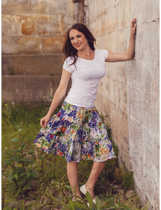 ŠatySukně Letní volánová sukně, Monet