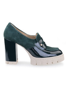 Olivia shoes, zelené polobotky na podpatku