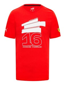 Ferrari pánské tričko Leclerc Driver Red F1 Team 2023 Puma 701223471004230
