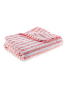 Moraj Premium ručník lososový s pruhy mikrovlákno 300g
