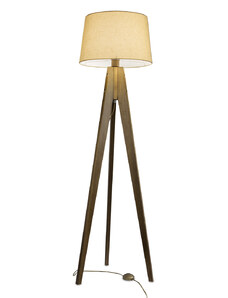Light for home - Stojací lampa 9930 "TRION", 1x60W, E27, hnědá, přirozený ořech