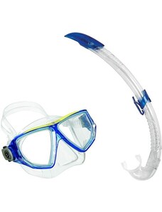 Aqualung Sport šnorchlovací set OYSTER LX + šnorchl AIRFLEX LX modrá/světle zelená