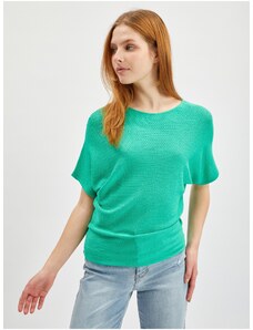 Orsay Světle zelený dámský svetr s krátkým rukávem - Dámské