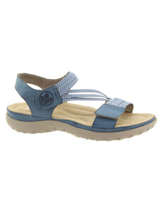 RIEKER Dámské modré sandály 64870-14-355
