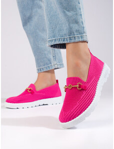 Women's fabric slip on Shelvt fuchsia