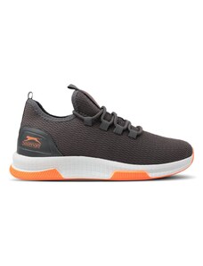 Slazenger Agenda Sneaker Mens Shoes Dark Grey / Orange