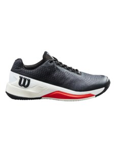 Pánská tenisová obuv Wilson Rush Pro 4.0 Clay Black/White EUR 42