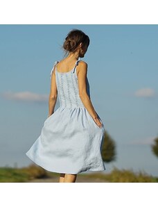 Le-Mi (česká autorská móda) Šaty blankytné