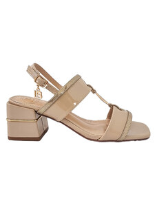 Sandály Laura Biagiotti Patent Beige