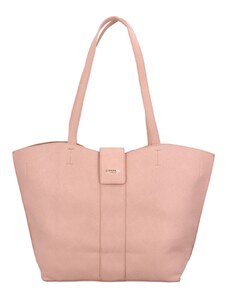 DIANA & CO Velká a stylová dámská koženková taška Odilon, růžová