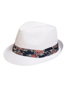 Karfil Hats Unisex letní klobouk Cowley bílý