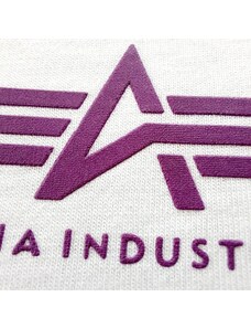 Alpha Industries Basic T Small Logo (white/electric violet) L