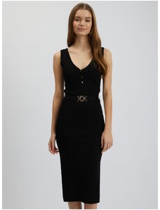 Orsay Černé dámské svetrové šaty - Dámské