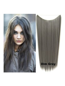 Girlshow Flip in vlasy - 60 cm dlouhý pás vlasů - odstín Dim Gray