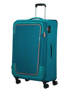 American Tourister Látkový cestovní kufr Pulsonic EXP XL 113/122 l zelená
