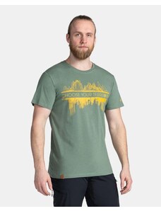 Pánské bavlněné tričko Kilpi CHOOSE-M Tmavě zelená