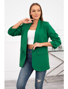 Kesi Elegantní sako s klopami zelené barvy