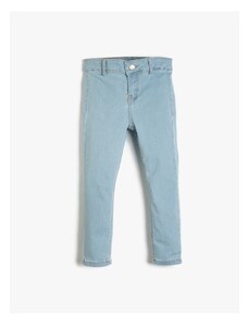 Koton Cotton Jeans. Adjustable Elastic Waist.