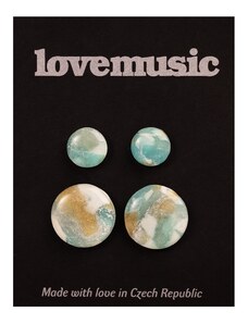 Lovemusic Náušnice pecky double set 12 a 20 mm - Frozen: Modrá