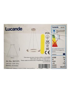 Lucande Lucande - LED Stmívatelný lustr na lanku LYANI LED/20,5W/230V LW0044
