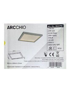 Arcchio Arcchio - LED Stmívatelné stropní svítidlo SOLVIE LED/20W/230V LW0003
