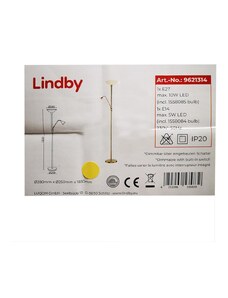 Lindby Lindby - Stojací lampa JOST 1xE27/10W/230V + 1xE14/5W LW0076