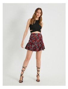 Koton Floral Shorts Skirt with Frilled Elastic Waist.