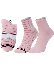 Dámské ponožky Tommy Hilfiger 2-Pack Preppy Pink