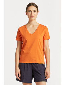 TRIČKO GANT ORIGINAL V-NECK SS T-SHIRT oranžová XS