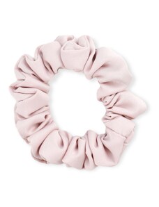 MURU Úzká saténová scrunchie gumička - Pudrově růžová matná