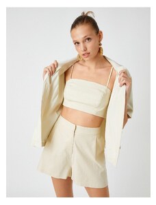 Koton Pleated Linen Shorts